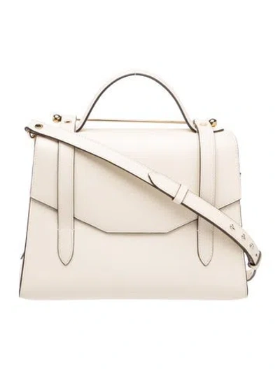 Pre-owned Strathberry Leather Micro Allegro In Neutrals