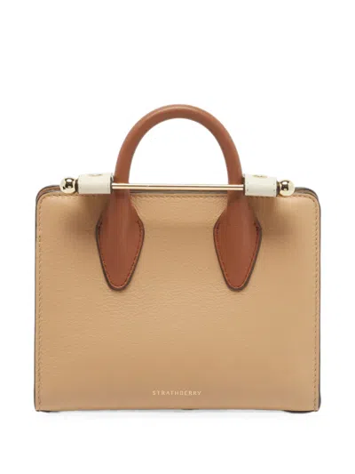 Pre-owned Strathberry Leather Mini Bag In Neutrals