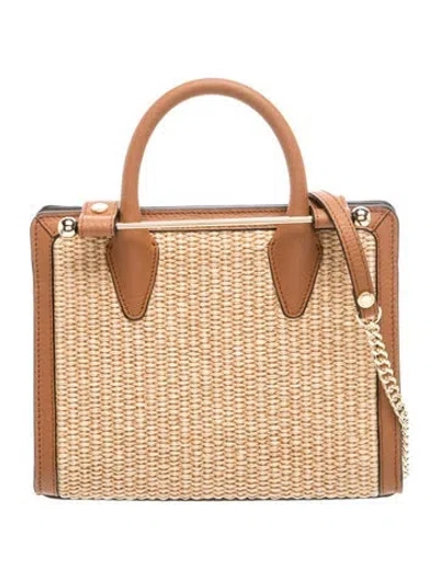 Pre-owned Strathberry Leather Mini Tote In Neutrals