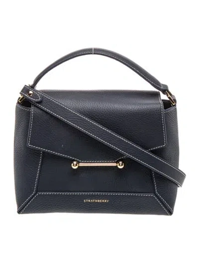 Pre-owned Strathberry Leather Mosaic In Blue