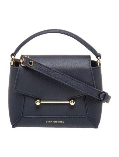 Pre-owned Strathberry Leather Mosaic In Blue