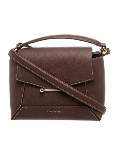 Pre-owned Strathberry Leather Mosaic In Brown