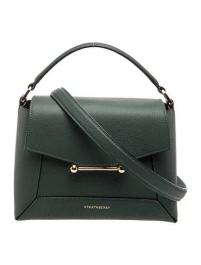 Pre-owned Strathberry Leather Mosaic In Green
