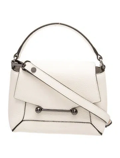 Pre-owned Strathberry Leather Mosaic Nano In Neutral