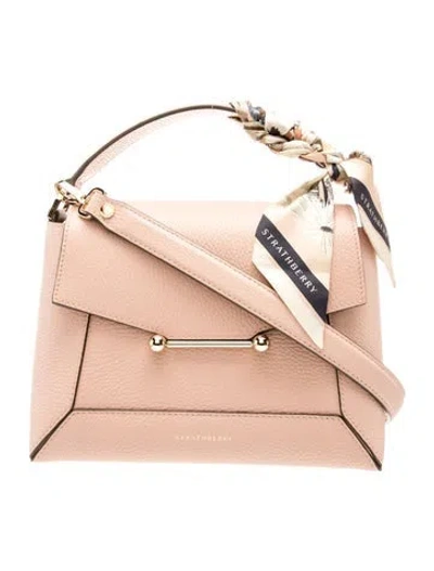 Pre-owned Strathberry Leather Mosaic In Neutrals