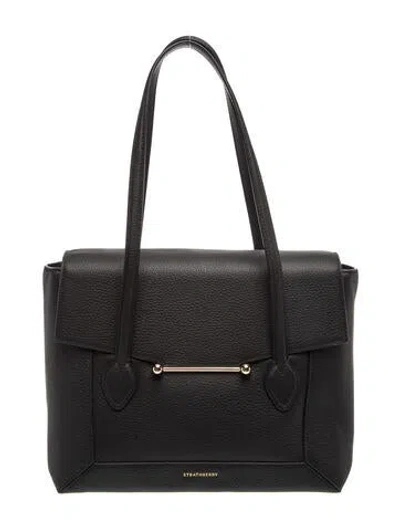 Pre-owned Strathberry Leather Mosaic W/ Tags In Black