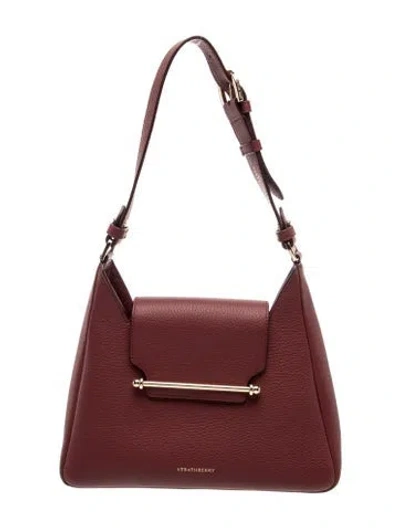Pre-owned Strathberry Leather Multrees In Burgundy