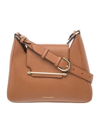 Pre-owned Strathberry Leather Multrees Hobo In Brown