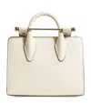 Strathberry Leather Nano Tote Bag In White