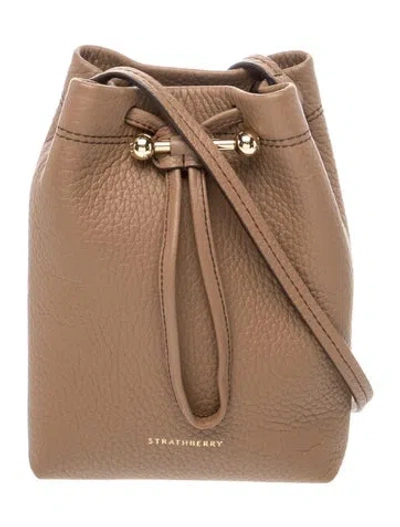 Pre-owned Strathberry Leather Osette 2026 In Neutrals
