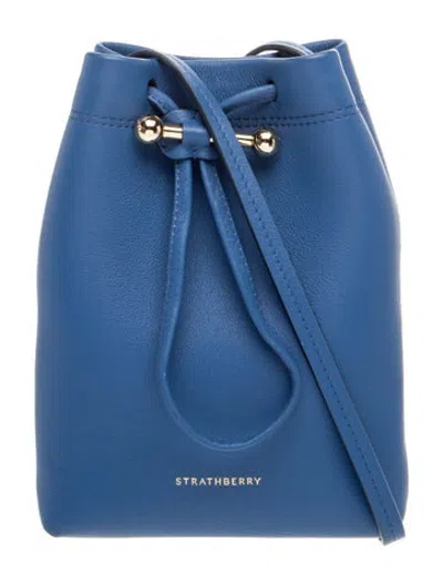 Pre-owned Strathberry Leather Osette In Blue