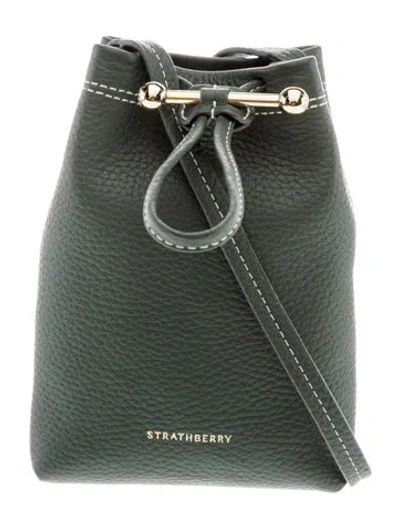 Pre-owned Strathberry Leather Osette In Grey
