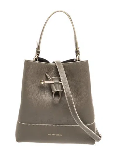 Pre-owned Strathberry Leather Osette In Neutrals
