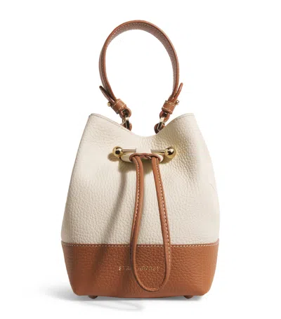 Strathberry Leather Osette Top-handle Bag In White