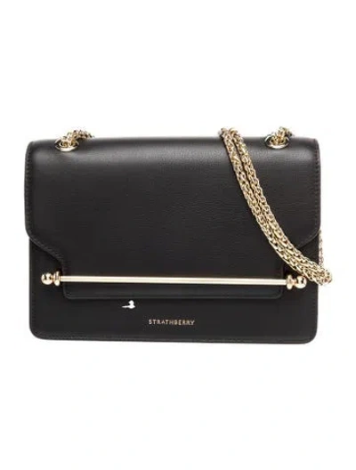 Pre-owned Strathberry Leather Shoulder Bag In Black
