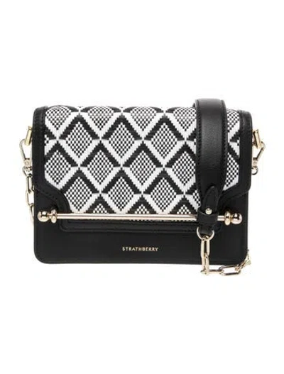 Pre-owned Strathberry Leather Shoulder Bag In Black