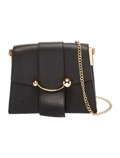 Pre-owned Strathberry Leather Shoulder Bag In Black