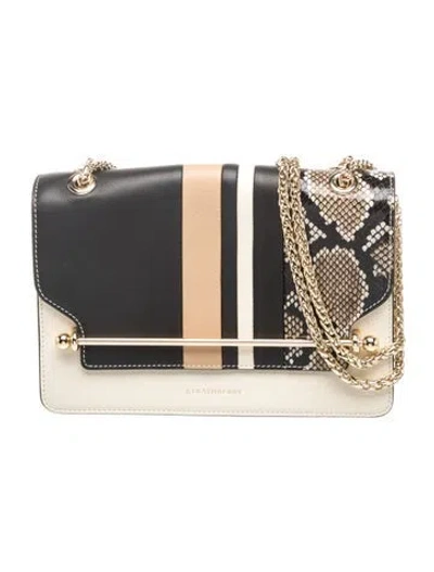Pre-owned Strathberry Leather Shoulder Bag In Black