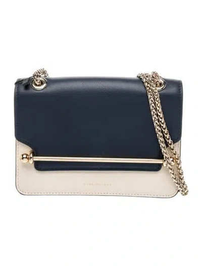 Pre-owned Strathberry Leather Shoulder Bag In Blue