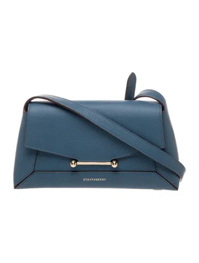 Pre-owned Strathberry Leather Shoulder Bag In Blue