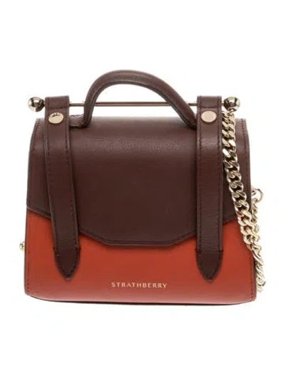 Pre-owned Strathberry Leather Shoulder Bag In Brown