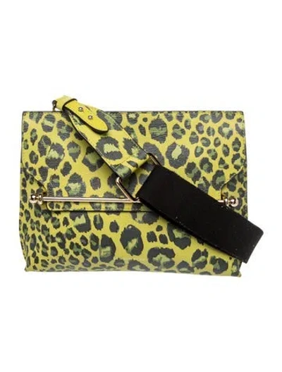 Pre-owned Strathberry Leather Shoulder Bag In Green