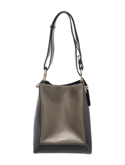 Pre-owned Strathberry Leather Shoulder Bag In Green