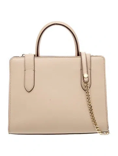 Pre-owned Strathberry Leather Shoulder Bag In Neutral