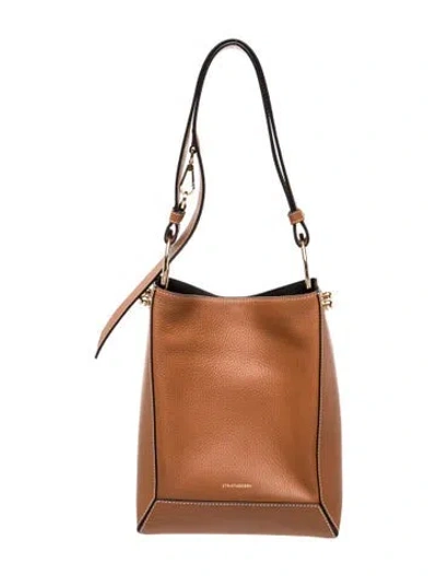 Pre-owned Strathberry Leather Shoulder Bag In Neutral