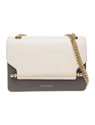 Pre-owned Strathberry Leather Shoulder Bag In Neutrals