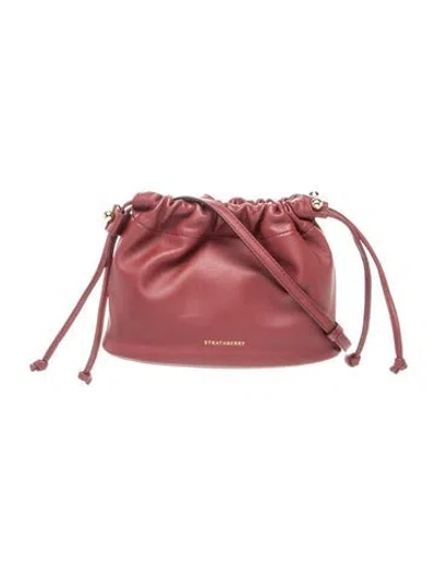 Pre-owned Strathberry Leather Shoulder Bag W/ Tags In Red