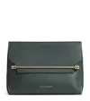 Strathberry Leather Stylist Clutch Bag In Green