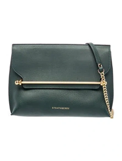 Pre-owned Strathberry Leather Stylist In Green