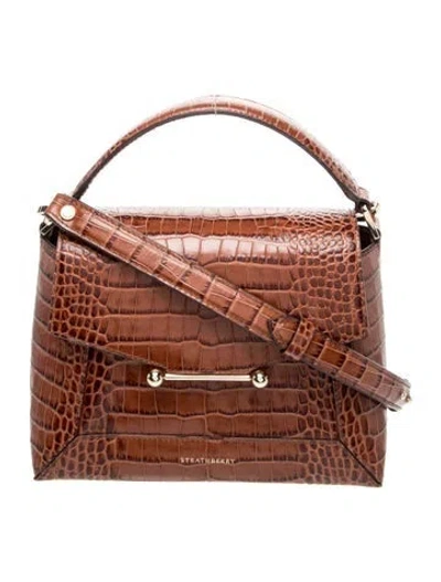 Pre-owned Strathberry Leather Top Handle Bag In Brown