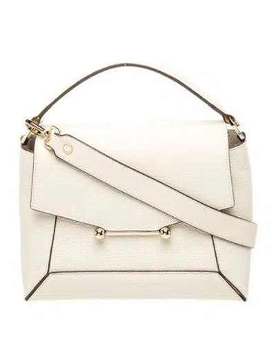 Pre-owned Strathberry Leather Top Handle Bag In Neutral