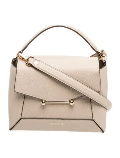 Pre-owned Strathberry Leather Top Handle Bag In Neutrals
