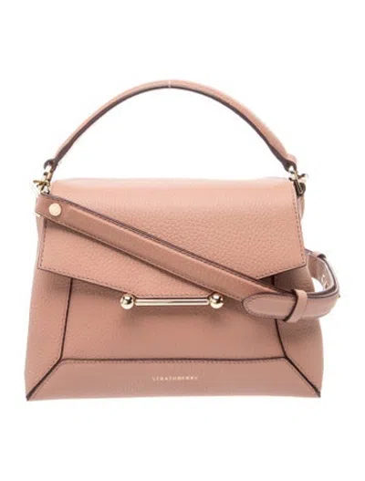 Pre-owned Strathberry Leather Top Handle Bag In Neutrals