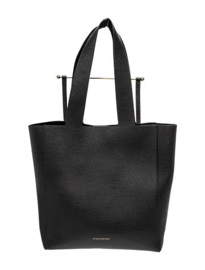 Pre-owned Strathberry Leather Tote In Black