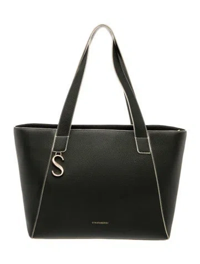 Pre-owned Strathberry Leather Tote In Green