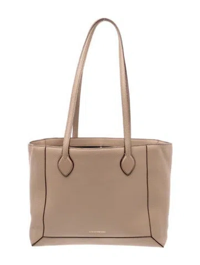 Pre-owned Strathberry Leather Tote In Neutral