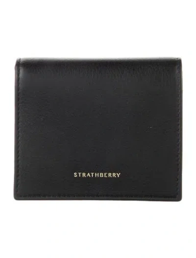 Pre-owned Strathberry Leather Wallet In Black