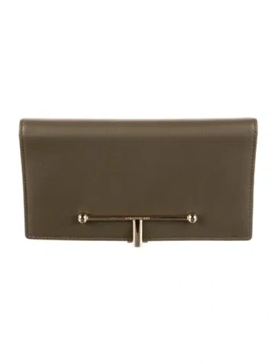 Pre-owned Strathberry Leather Wallet In Green