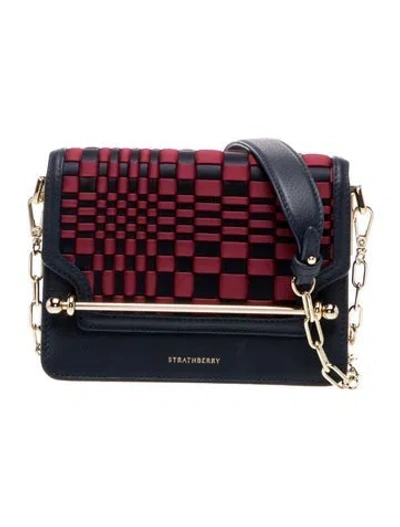 Pre-owned Strathberry Leather Woven In Blue