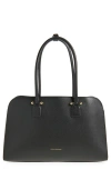 Strathberry Maxi Georgia Leather Tote In Black