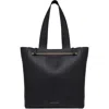 Strathberry Melody Fine Grain Leather Tote In Black
