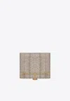 Strathberry Melville Street Wallet In Snake Print Leather