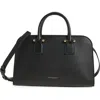 Strathberry Midi Georgia Leather Tote In Black
