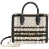 Strathberry Mini Bouclé & Leather Tote In Multi