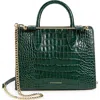 Strathberry Mini Croc Embossed Leather Tote