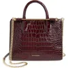 Strathberry Mini Croc Embossed Leather Tote